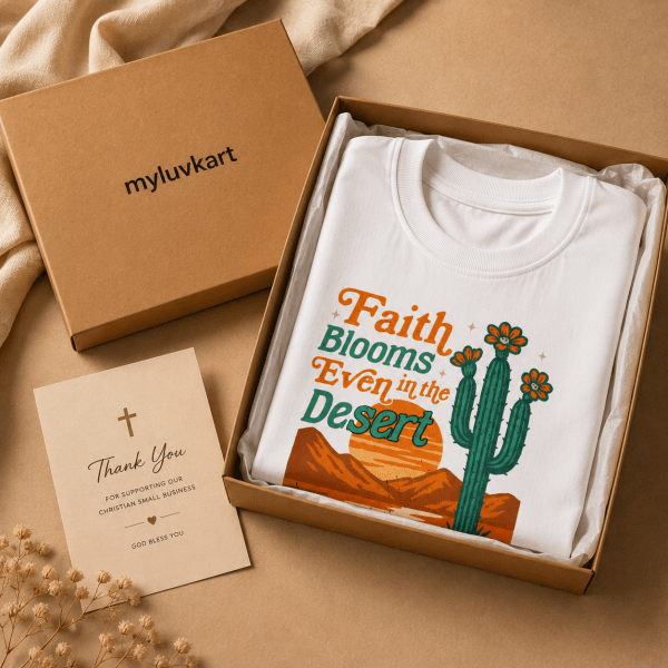 Faith Blooms | Christian Kids T-Shirt
