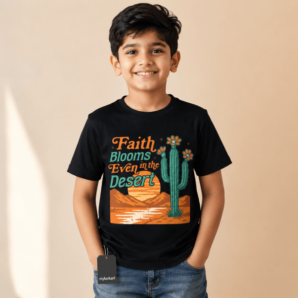 Faith Blooms | Christian Kids T-Shirt