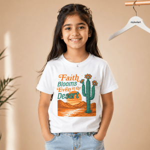 Faith Blooms | Christian Kids T-Shirt