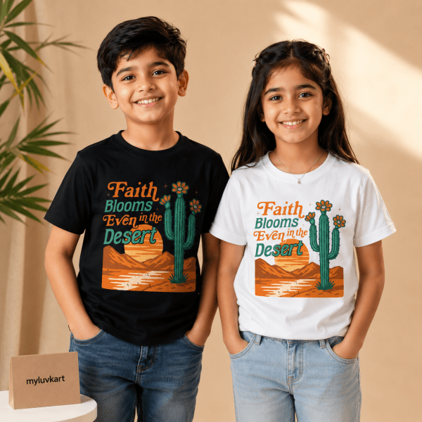 Faith Blooms | Christian Kids T-Shirt