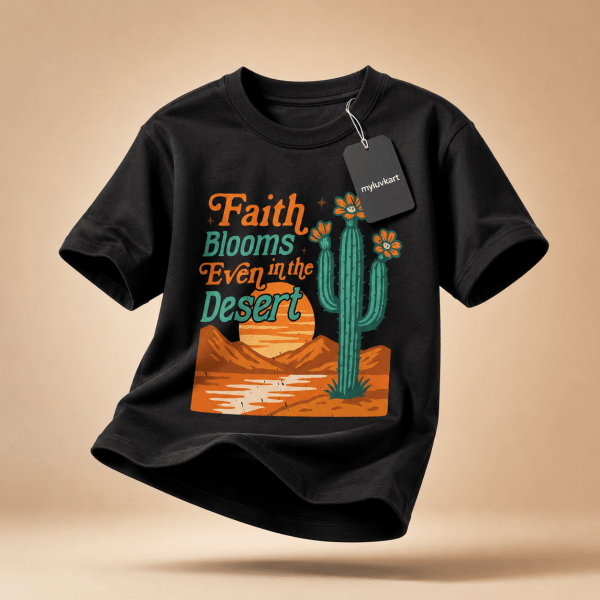Faith Blooms | Christian Kids T-Shirt