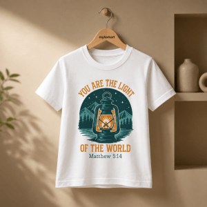 You Are the Light | Matthew 5:14 | Christian Kids T-Shirt