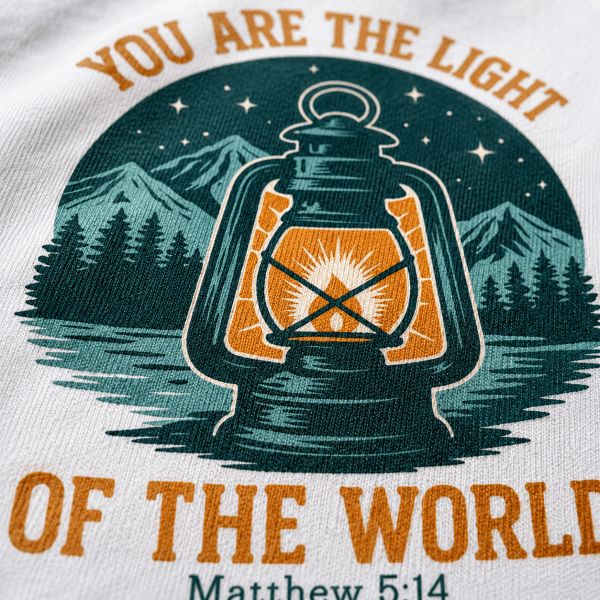You Are the Light | Matthew 5:14 | Christian Kids T-Shirt