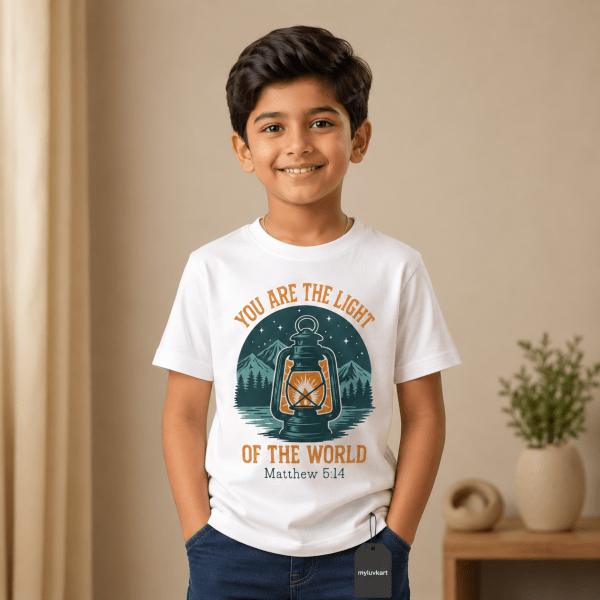 You Are the Light | Matthew 5:14 | Christian Kids T-Shirt