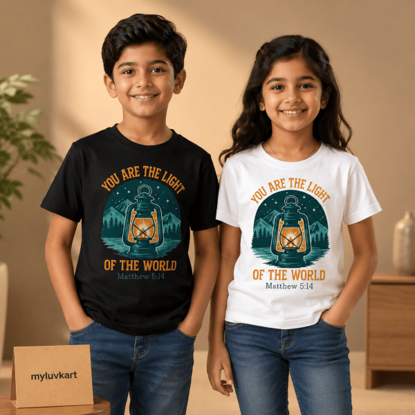 You Are the Light | Matthew 5:14 | Christian Kids T-Shirt