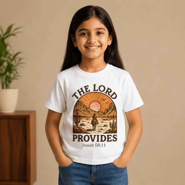 The Lord Provides | Isaiah 58:11| Christian Kids T-Shirt