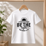 Be The Light | Matthew 5:14 | Christian Kids T-Shirt