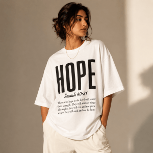 HOPE | Isaiah 40:31 | Oversized Christian T-Shirt