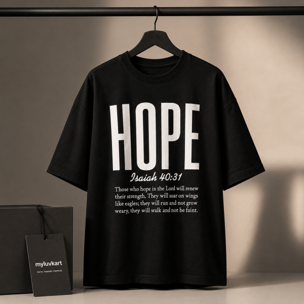 HOPE | Isaiah 40:31 | Oversized Christian T-Shirt