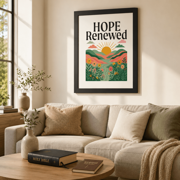 WD-RE0007 - Mockup 2 Hope Renewed | Christian Wall Decor