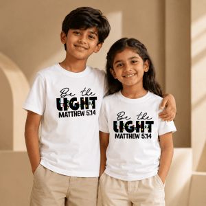 Be the Light | Matthew 5:14 | Christian Kids T-Shirt