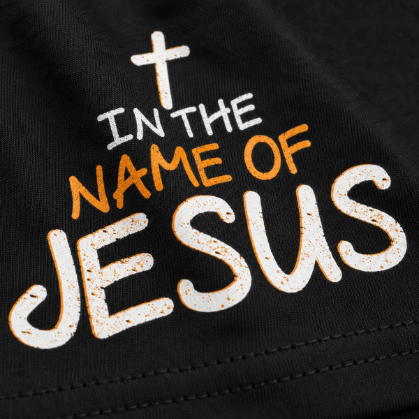 KST-E0018 - In the name - Mockup 1 In The Name Of Jesus | Christian Kids T-Shirt