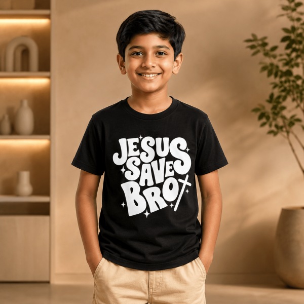 Jesus Saves Bro | Christian Kids T-Shirt