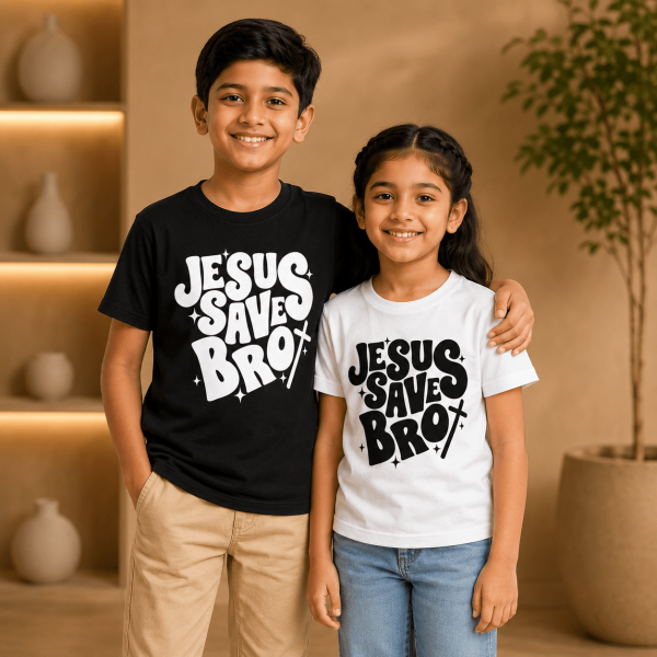 Jesus Saves Bro | Christian Kids T-Shirt
