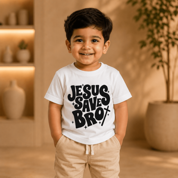 Jesus Saves Bro | Christian Kids T-Shirt