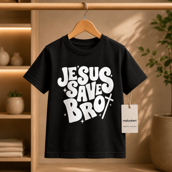 Jesus Saves Bro | Christian Kids T-Shirt