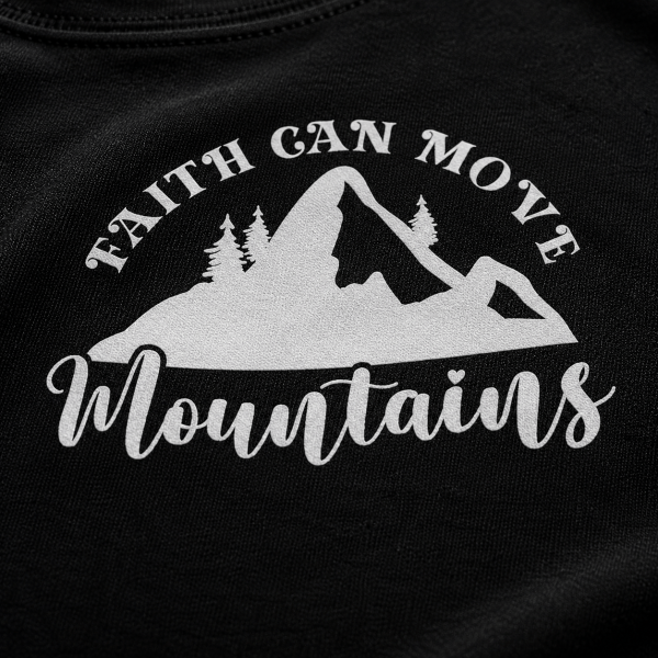 KST-E0026 - Faith can move - Mockup 7 Faith Can Move Mountains | Christian Kids T-Shirt