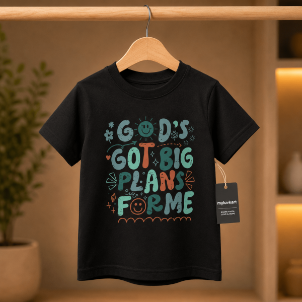 KST-E0030 - God's Got Big Plans - Mockup 6 God's Got Big Plans | Christian Kids T-Shirt