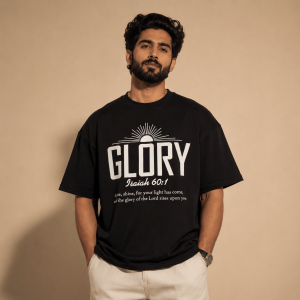OST0004 - Glory - Mockup 1 Glory | Isaiah 60:1 | Oversized T-Shirt
