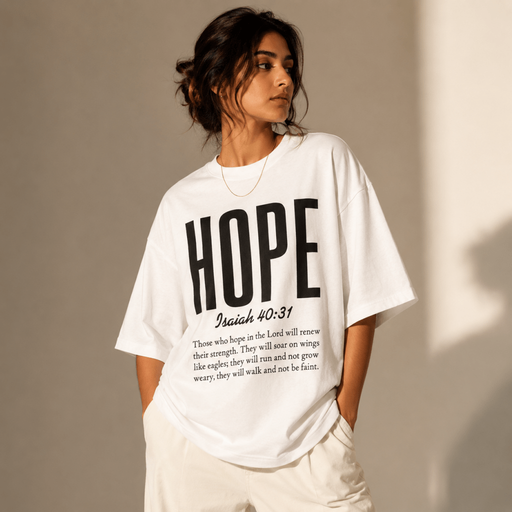 Hope | Isaiah 40:31 | Oversized T-Shirt