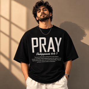 Pray | Philippians 4:6-7 | Oversized T-Shirt