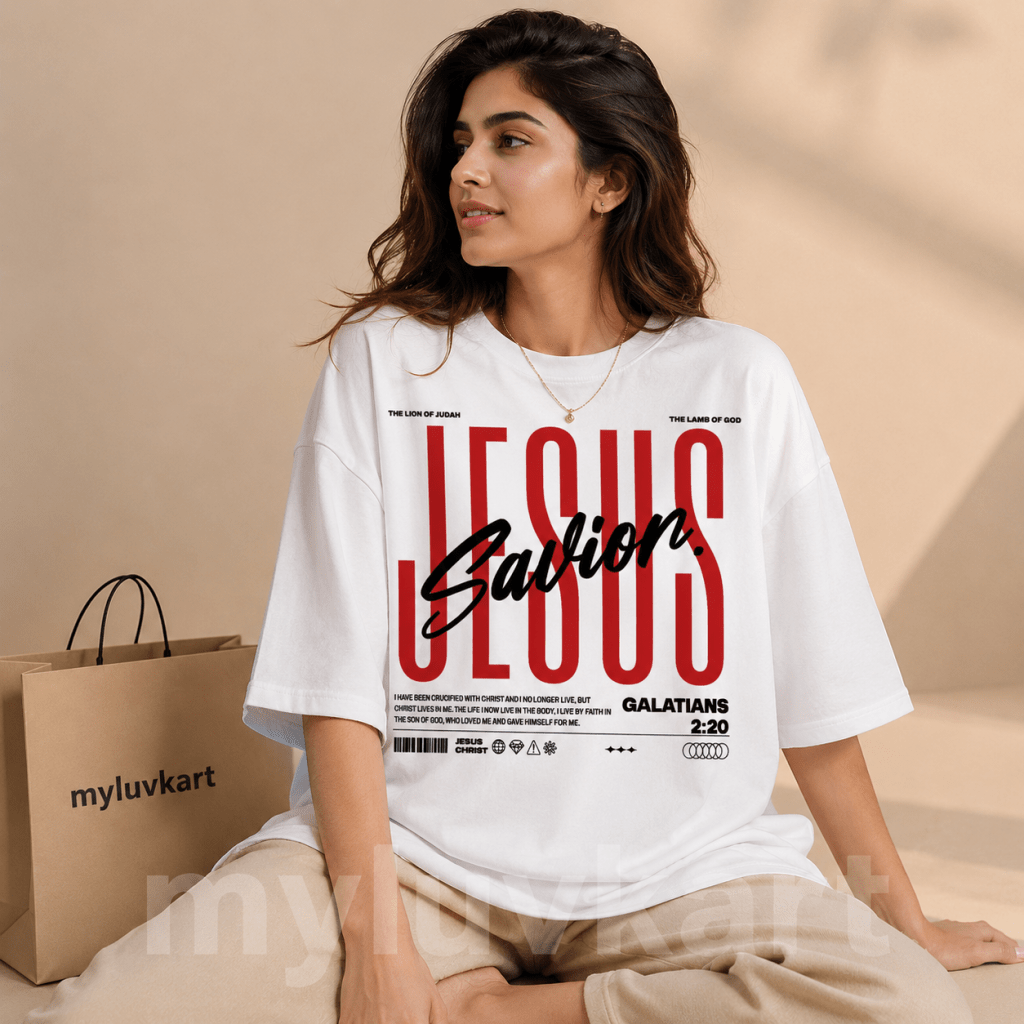 Jesus Savior | Galatians 2:20 | Oversized T-Shirt