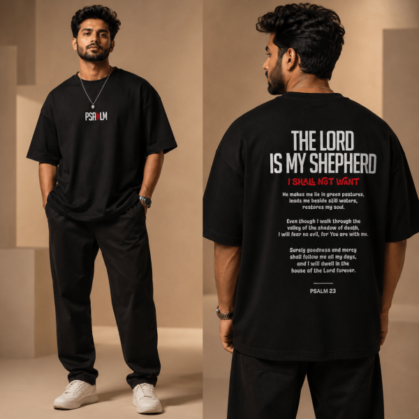 OST0011 - Mockup 3 Psalm 23 | Oversized T-Shirt