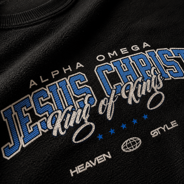 OST0015 - Mockup 5 Alpha Omega | Jesus Christ | Oversized T-Shirt