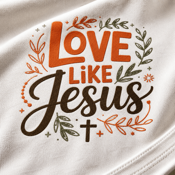 OST0032 - Mockup 5 Love Like Jesus | Oversized T-Shirt