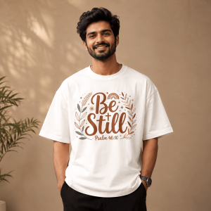 Be Still | Psalm 46:10 | Oversized T-Shirt