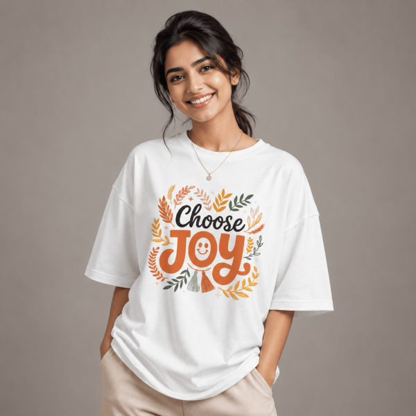 OST0036 - Mockup 1 Choose Joy | Oversized T-Shirt