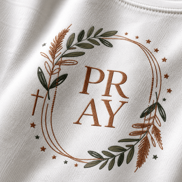 Pray | Floral | Oversized T-Shirt