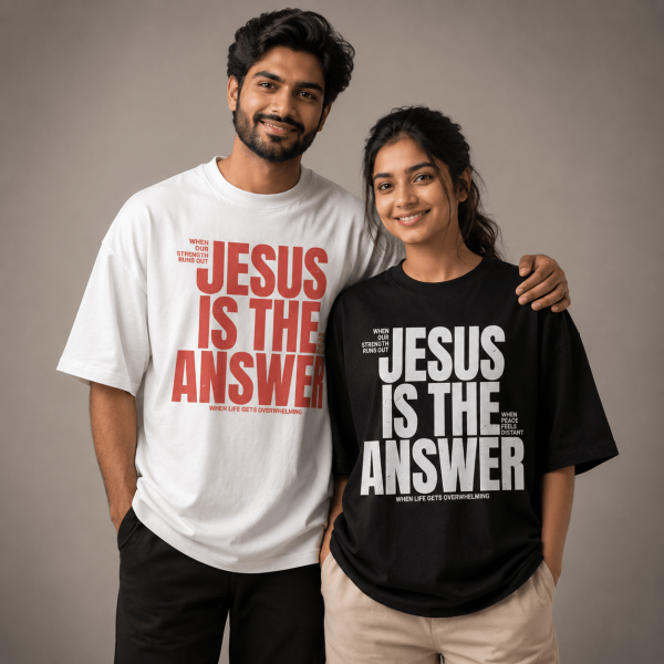 Jesus Is The Answer | Oversized T-Shirt