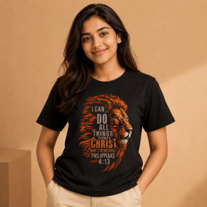 RST-E0001 - Mockup 1 Strength Through Christ | Philippians 4:13 | Regular Fit