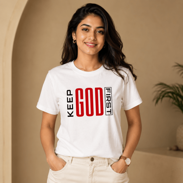 RST-E0006 - Mockup 3 Keep God First | Regular Fit