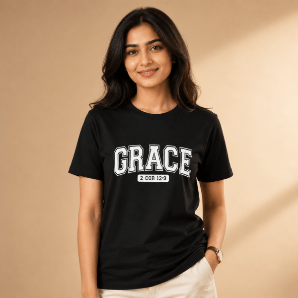 RST-E0010 - Mockup 2 Grace | 2 Corinthians 12:9 | Regular Fit