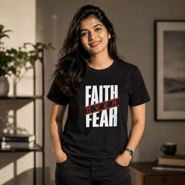 RST-E0019 - Mockup 2 Faith Over Fear | Regular Fit