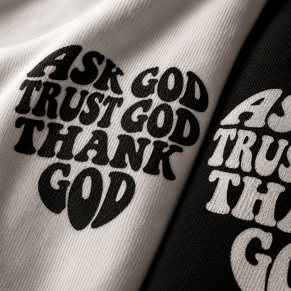 Ask Trust Thank God | Regular Fit