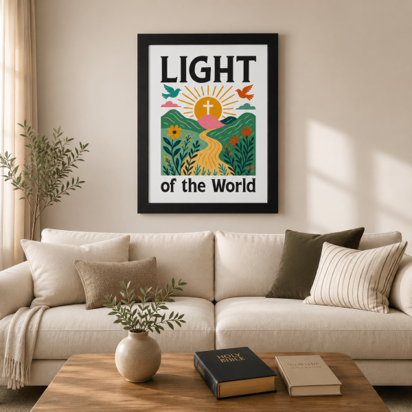 WD-RE0010 - Mockup 2 Light of the World | Wall Decor