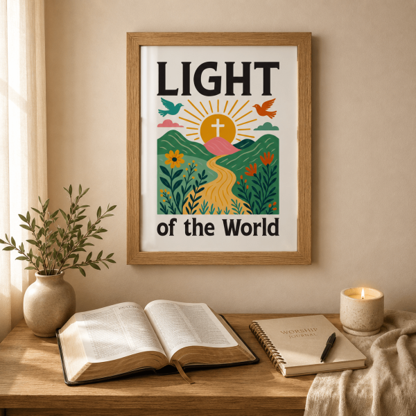 WD-RE0010 - Mockup 3 Light of the World | Wall Decor