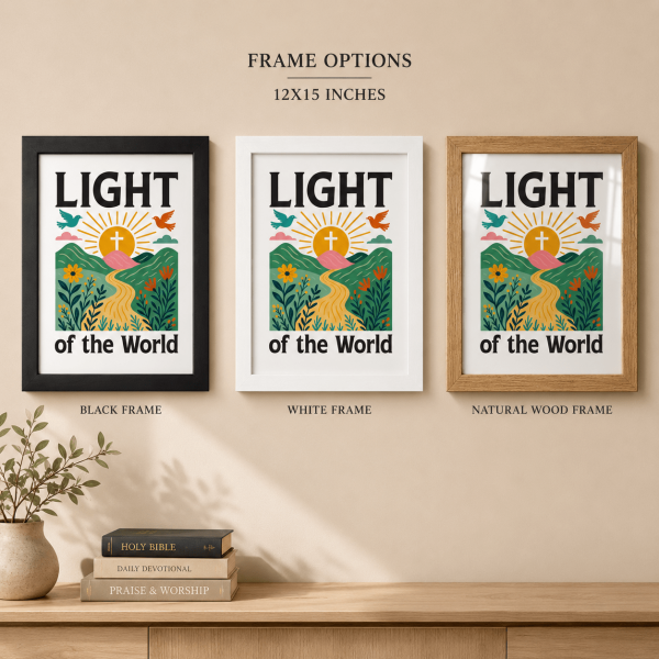 WD-RE0010 - Mockup 4 Light of the World | Wall Decor