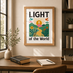 WD-RE0010 - Mockup 5 Light of the World | Wall Decor