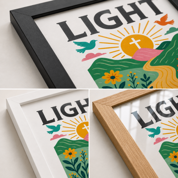 WD-RE0010 - Mockup 6 Light of the World | Wall Decor