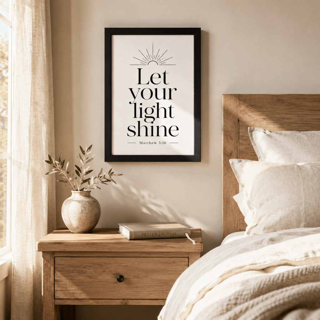 Let Your Light Shine | Matthew 5:16 | Wall Decor