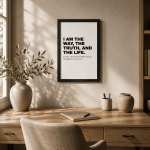 WD-VE0022 - Mockup 5 I Am The Way | John 14:6 | Wall Decor
