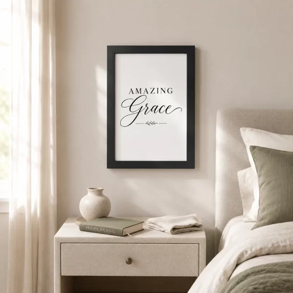 WD-VE0030 - Mockup 3 Amazing Grace | Wall Decor